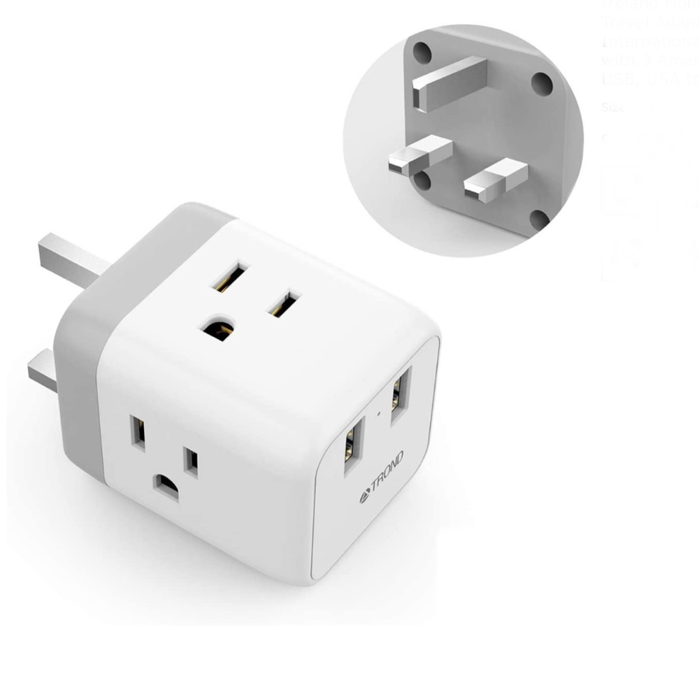Trond US/Canada to UK Plug Adapter